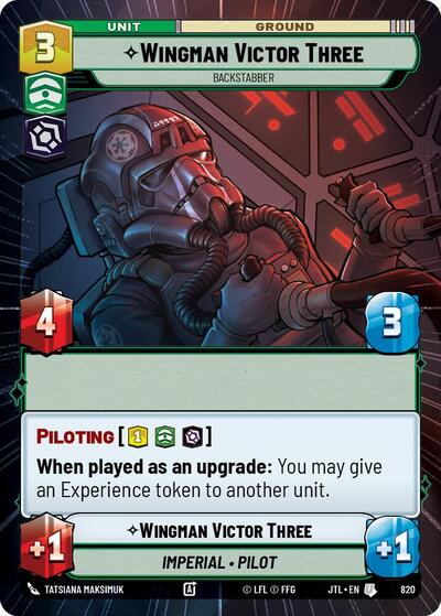 Wingman Victor Three, Backstabber - Hyperspace - Foil (Jump to Lightspeed)(JTL-0820/1122)(U)