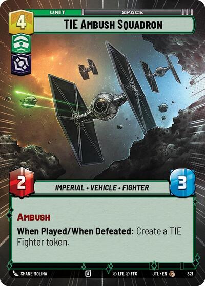 TIE Ambush Squadron - Hyperspace - Foil (Jump to Lightspeed)(JTL-0821/1122)(C)
