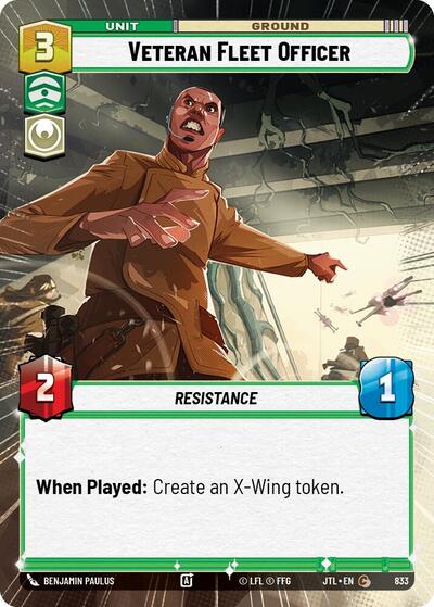 Veteran Fleet Officer - Hyperspace - Foil (Jump to Lightspeed)(JTL-0833/1122)(C)