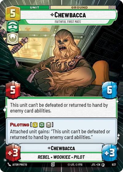 Chewbacca, Faithful First Mate - Hyperspace - Foil (Jump to Lightspeed)(JTL-0837/1122)(S)