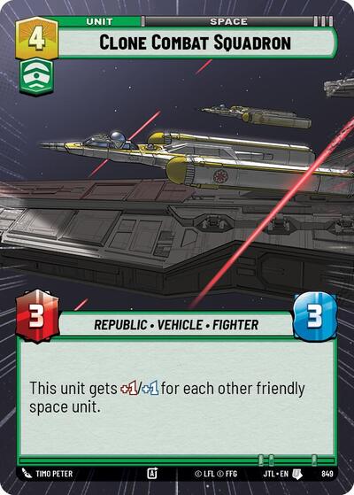 Clone Combat Squadron - Hyperspace - Foil (Jump to Lightspeed)(JTL-0849/1122)(U)