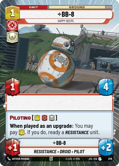 BB-8, Happy Beeps - Hyperspace - Foil (Jump to Lightspeed)(JTL-0879/1122)(U)