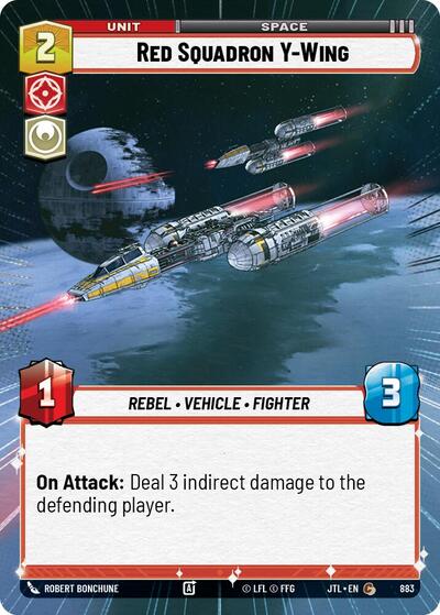 Red Squadron Y-Wing - Hyperspace - Foil (Jump to Lightspeed)(JTL-0883/1122)(C)