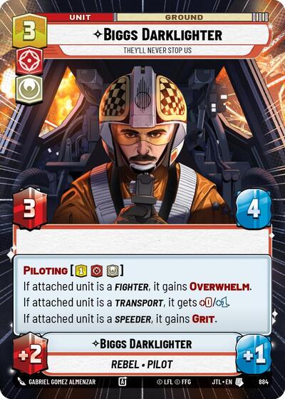Biggs Darklighter, They'll Never Stop Us - Hyperspace - Foil (Jump to Lightspeed)(JTL-0884/1122)(U)