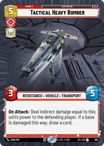 Tactical Heavy Bomber - Hyperspace - Foil (Jump to Lightspeed)(JTL-0886/1122)(R)