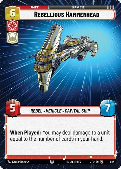 Rebellious Hammerhead - Hyperspace - Foil (Jump to Lightspeed)(JTL-0887/1122)(C)