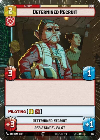 Determined Recruit - Hyperspace - Foil (Jump to Lightspeed)(JTL-0893/1122)(C)