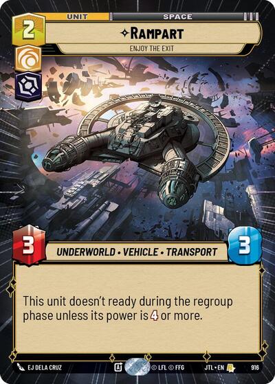 Rampart, Enjoy the Exit - Hyperspace - Foil (Jump to Lightspeed)(JTL-0916/1122)(R)