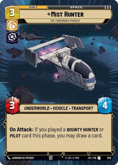 Mist Hunter, The Findsman's Pursuit - Hyperspace - Foil (Jump to Lightspeed)(JTL-0920/1122)(U)