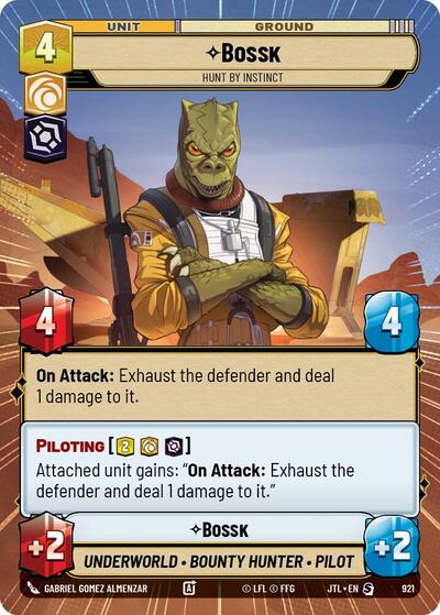 Bossk, Hunt By Instinct - Hyperspace - Foil (Jump to Lightspeed)(JTL-0921/1122)(S)