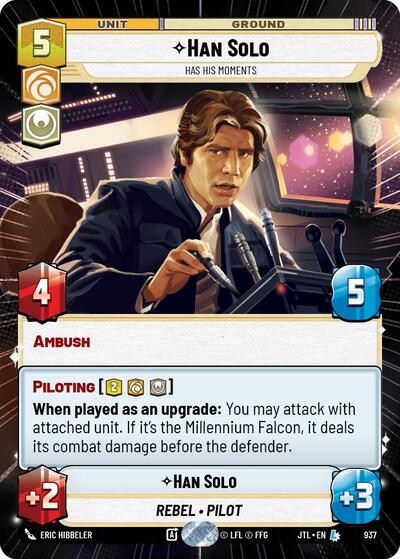 Han Solo, Has His Moments - Hyperspace - Foil (Jump to Lightspeed)(JTL-0937/1122)(L)