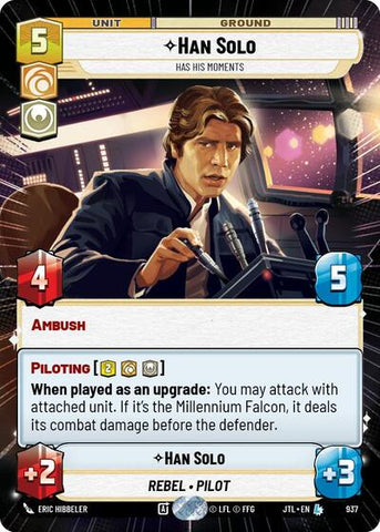 Han Solo, Has His Moments - Hyperspace - Foil (Jump to Lightspeed)(JTL-0937/1122)(L)