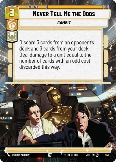 Never Tell Me the Odds - Hyperspace - Foil (Jump to Lightspeed)(JTL-0942/1122)(S)