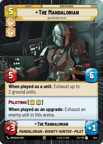 The Mandalorian, Weathered Pilot - Hyperspace - Foil (Jump to Lightspeed)(JTL-0944/1122)(U)