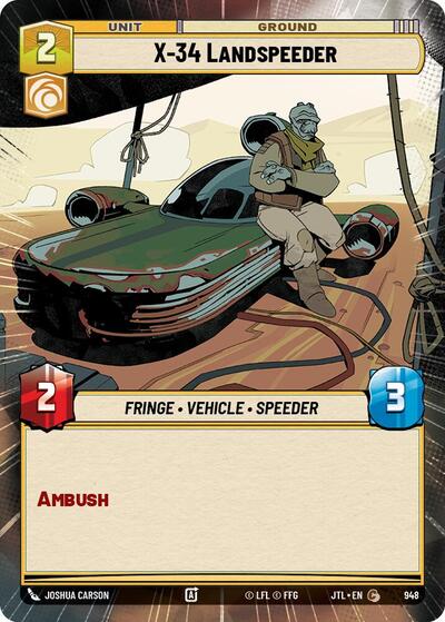 X-34 Landspeeder - Hyperspace - Foil (Jump to Lightspeed)(JTL-0948/1122)(C)