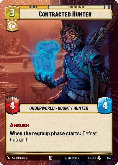 Contracted Hunter - Hyperspace - Foil (Jump to Lightspeed)(JTL-0950/1122)(U)