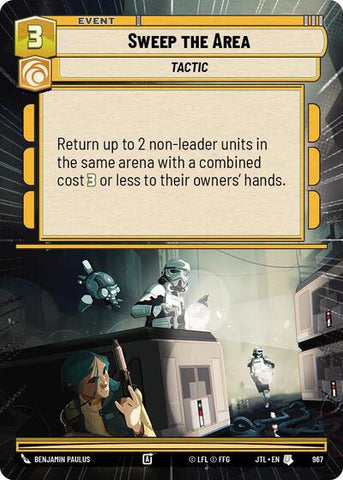 Sweep the Area - Hyperspace - Foil (Jump to Lightspeed)(JTL-0967/1122)(U)