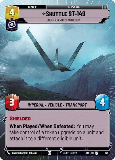 Shuttle ST-149, Under Krennic's Authority - Hyperspace - Foil (Jump to Lightspeed)(JTL-0976/1122)(U)