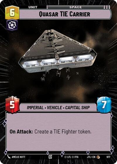 Quasar TIE Carrier - Hyperspace - Foil (Jump to Lightspeed)(JTL-0977/1122)(C)
