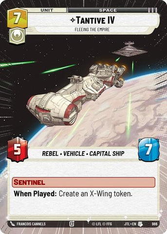 Tantive IV, Fleeing the Empire - Hyperspace - Foil (Jump to Lightspeed)(JTL-0986/1122)(U)