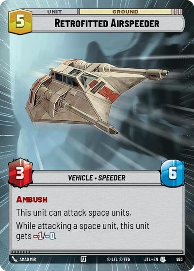 Retrofitted Airspeeder - Hyperspace - Foil (Jump to Lightspeed)(JTL-0993/1122)(U)