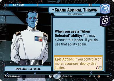 Grand Admiral Thrawn, ...How Unfortunate - Hyperspace (Jump to Lightspeed)(JTL-0264/1122)(C)