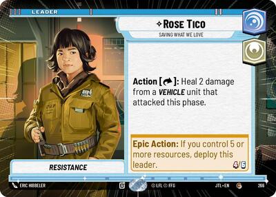 Rose Tico, Saving What We Love - Hyperspace (Jump to Lightspeed)(JTL-0266/1122)(C)