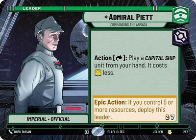 Admiral Piett, Commanding the Armada - Hyperspace (Jump to Lightspeed)(JTL-0267/1122)(R)