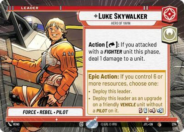 Luke Skywalker, Hero of Yavin - Hyperspace (Jump to Lightspeed)(JTL-0274/1122)(C)