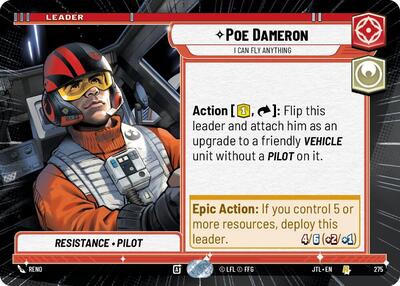 Poe Dameron, I Can Fly Anything - Hyperspace (Jump to Lightspeed)(JTL-0275/1122)(R)