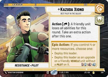 Kazuda Xiono, Best Pilot in the Galaxy - Hyperspace (Jump to Lightspeed)(JTL-0280/1122)(R)