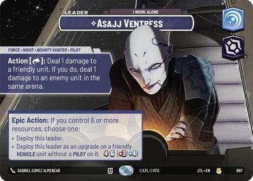 Asajj Ventress, I Work Alone (Showcase) - Foil (Jump to Lightspeed)(JTL-0997/1122)(R)