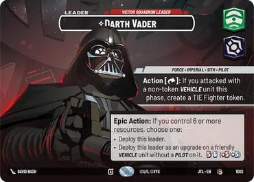 Darth Vader, Victor Squadron Leader (Showcase) - Foil (Jump to Lightspeed)(JTL-1002/1122)(C)