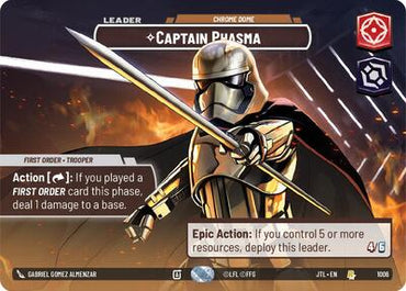 Captain Phasma, Chrome Dome (Showcase) - Foil (Jump to Lightspeed)(JTL-1006/1122)(R)