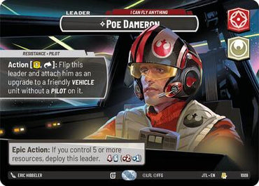 Poe Dameron, I Can Fly Anything (Showcase) - Foil (Jump to Lightspeed)(JTL-1009/1122)(R)