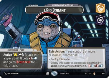 Rio Durant, Wisecrack Wheelman (Showcase) - Foil (Jump to Lightspeed)(JTL-1011/1122)(C)
