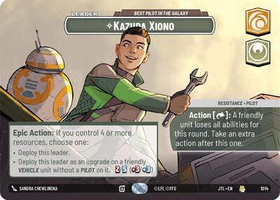 Kazuda Xiono, Best Pilot in the Galaxy (Showcase) - Foil (Jump to Lightspeed)(JTL-1014/1122)(R)