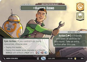 Kazuda Xiono, Best Pilot in the Galaxy (Showcase) - Foil (Jump to Lightspeed)(JTL-1014/1122)(R)