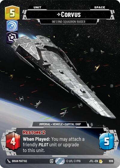 Corvus, Inferno Squadron Raider (Prestige) (Jump to Lightspeed)(JTL-1016/1122)(R)