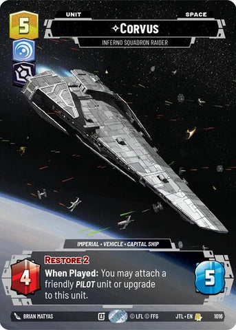 Corvus, Inferno Squadron Raider (Prestige) (Jump to Lightspeed)(JTL-1016/1122)(R)