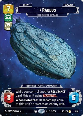 Raddus, Holdo's Final Command (Prestige) (Jump to Lightspeed)(JTL-1028/1122)(R)