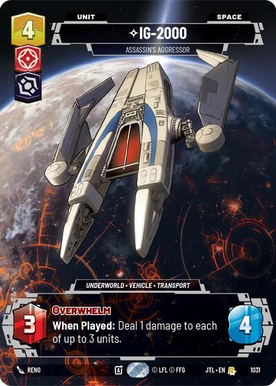 IG-2000, Assassin's Aggressor (Prestige) (Jump to Lightspeed)(JTL-1031/1122)(R)