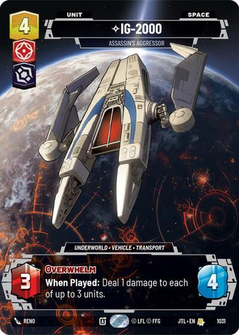 IG-2000, Assassin's Aggressor (Prestige) (Jump to Lightspeed)(JTL-1031/1122)(R)