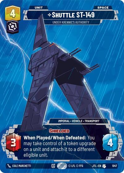 Shuttle ST-149, Under Krennic's Authority (Prestige) (Jump to Lightspeed)(JTL-1047/1122)(U)