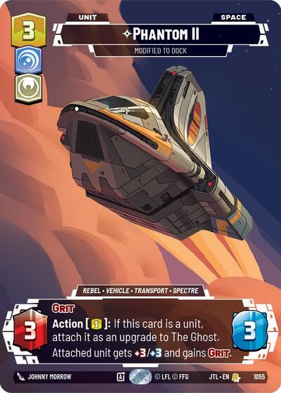 Phantom II, Modified to Dock (Prestige Foil) - Foil (Jump to Lightspeed)(JTL-1055/1122)(R)