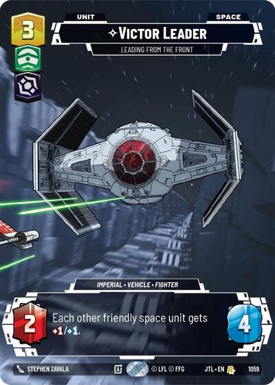 Victor Leader, Leading from the Front (Prestige Foil) - Foil (Jump to Lightspeed)(JTL-1059/1122)(R)