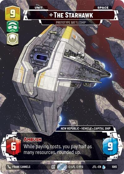 The Starhawk, Prototype Battleship (Prestige Foil) - Foil (Jump to Lightspeed)(JTL-1065/1122)(L)