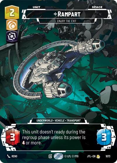 Rampart, Enjoy the Exit (Prestige Foil) - Foil (Jump to Lightspeed)(JTL-1073/1122)(R)