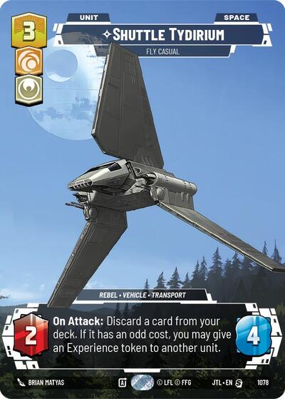 Shuttle Tydirium, Fly Casual (Prestige Foil) - Foil (Jump to Lightspeed)(JTL-1078/1122)(S)
