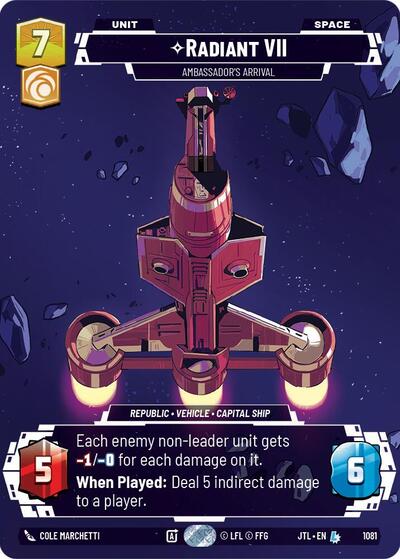 Radiant VII, Ambassadors' Arrival (Prestige Foil) - Foil (Jump to Lightspeed)(JTL-1081/1122)(L)